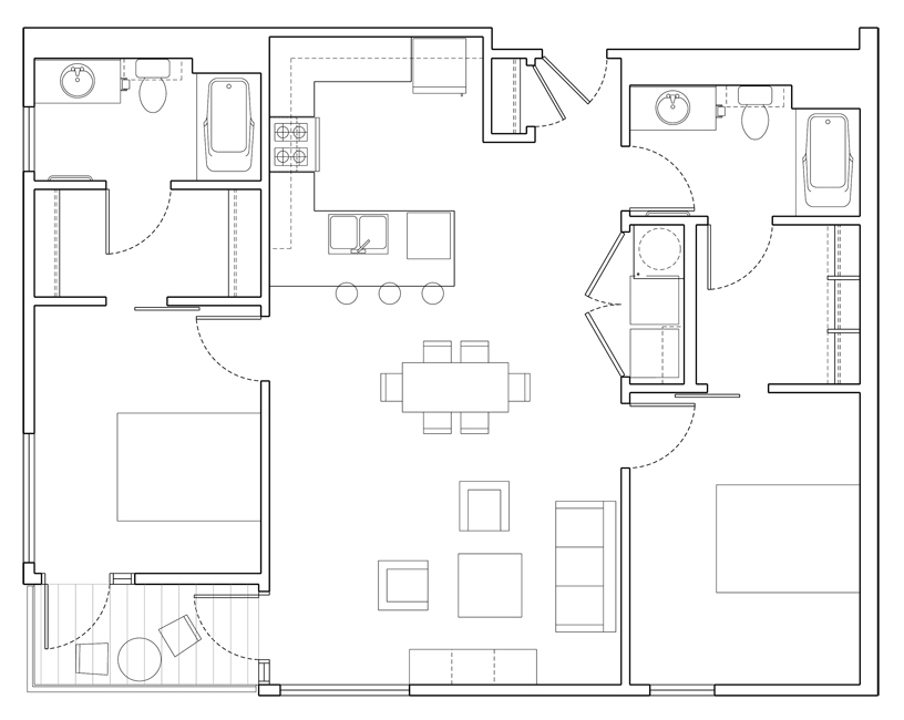Level 2 Bedroom-D Floor Plan
