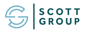 scott group logo on a gray background at The Level